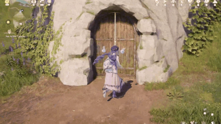 Enter the Door to the Cave