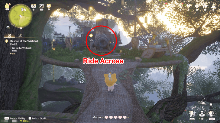 Infinity Nikki Go to the Wishball Field