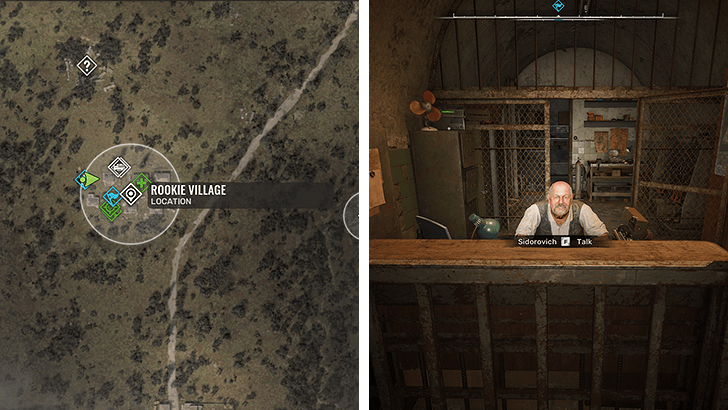 Sidorovich at Rookie VIllage