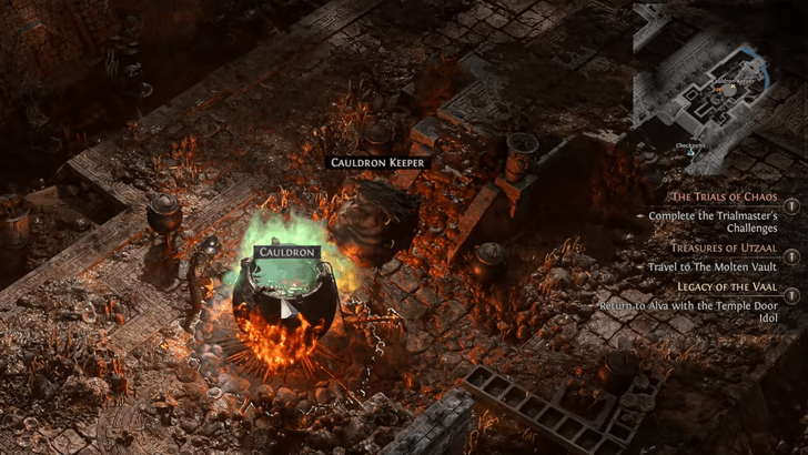 Interact with the Cauldron