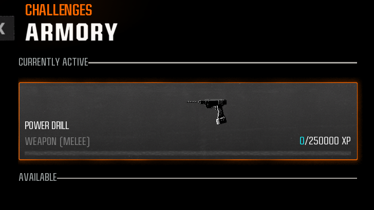 Power Drill Armory Challenge