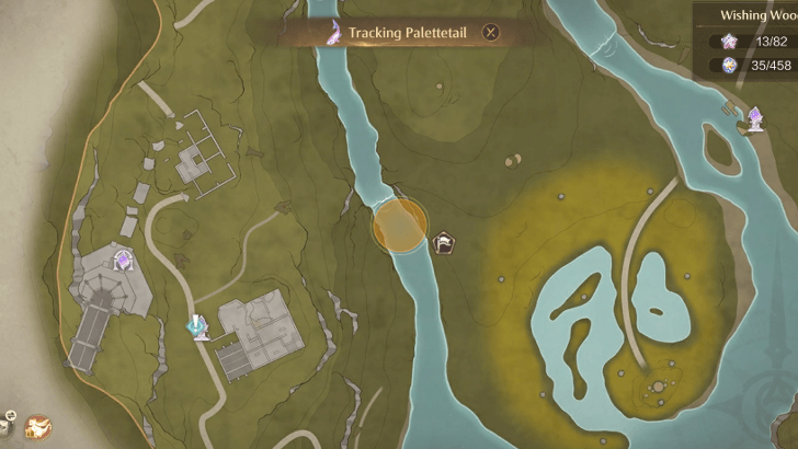 Palletetail Location in Wishing Woods