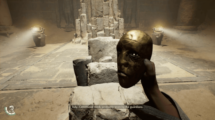 Indiana Jones and the Great Circle - Gold Mask Mirror Puzzle