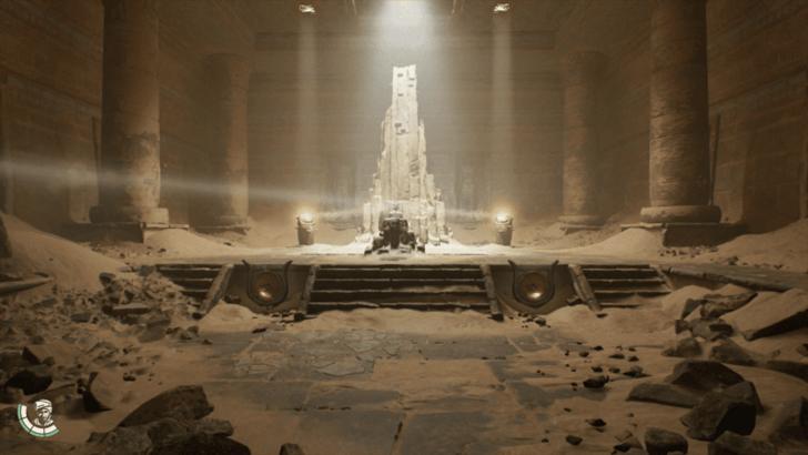 Gold Mask Mirror Puzzle