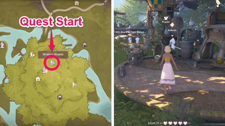 Infinity Nikki Recommendation Letters Quest Location