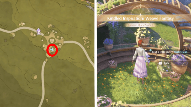 Infinity Nikki Kindled Inspiration Weave Fantasy Quest Location