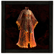 Cloak of Flame Silk Robe Image
