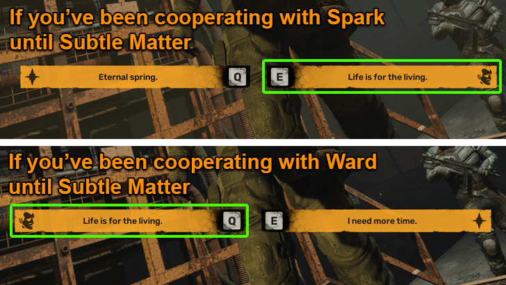 Strelok Ending Subtle Matter Choices