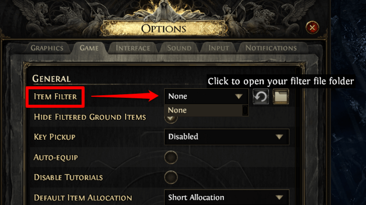 How to Add Item Filter