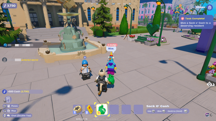 Give Sack O Creds to Resident