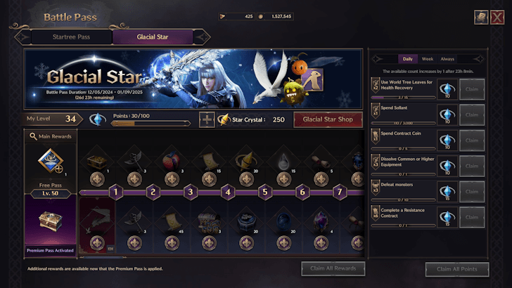 Glacial Star Battle Pass