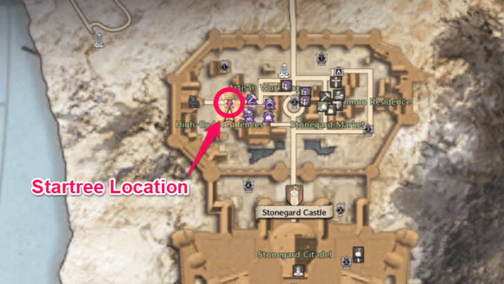 Stonegard Startree Map Location