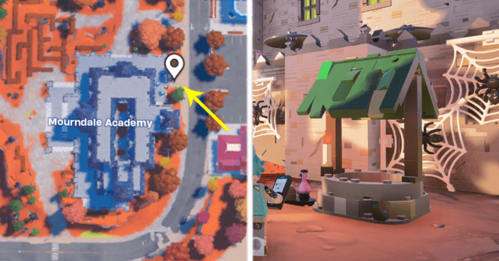 Mourndale Academy Wishing Well Location