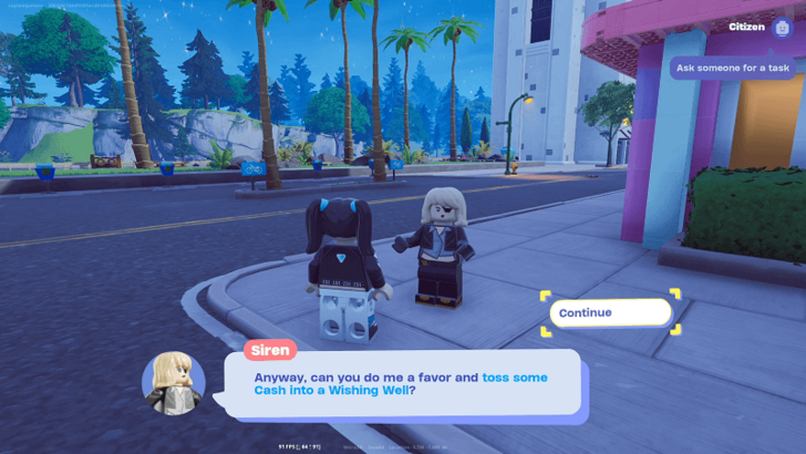 Receive Wishing Well Task