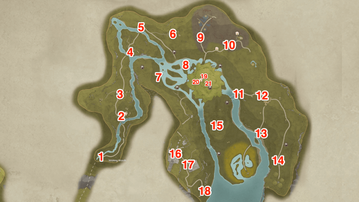 Wishng Woods Full Warp Spire Map