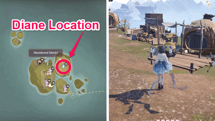 Find Diane at the Windrider Mill and Talk to Her