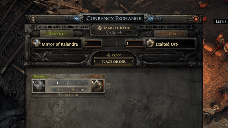 POE 2 - Place Your Order