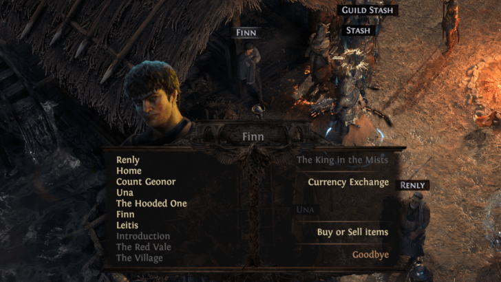 POE 2 - Talk to Finn in Cruel difficulty