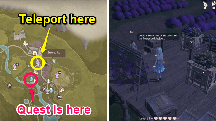 Infinity Nikki Flower Crates in Order Quest Location