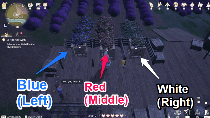 Flower Crates Correct Order