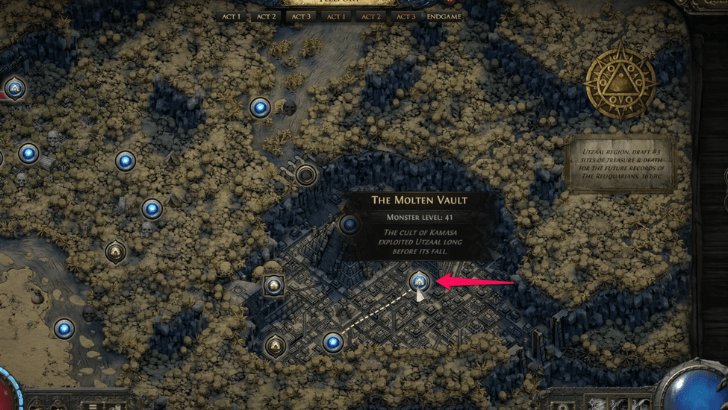 The Molten Vault Map