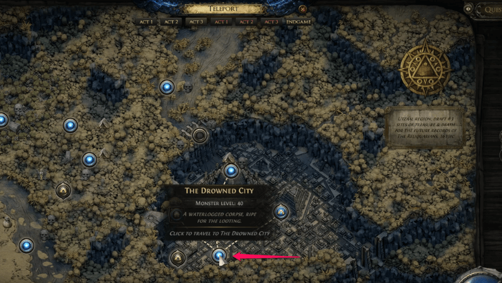 The Drowned City Map