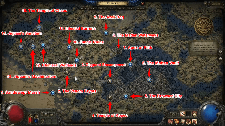 All Act 3 Locations