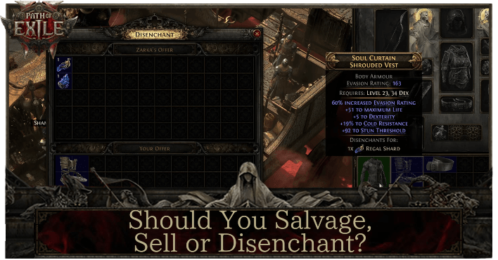 Path of Exile 2 - Sell, Salvage or Disenchant