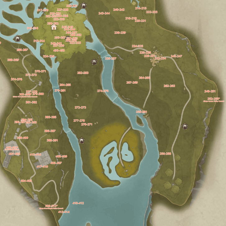 Wishing Woods Dew Locations - Bottom Right