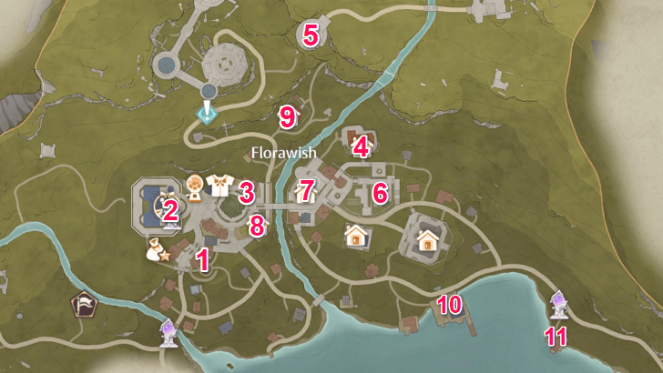 Florawish Crane Flight Locations