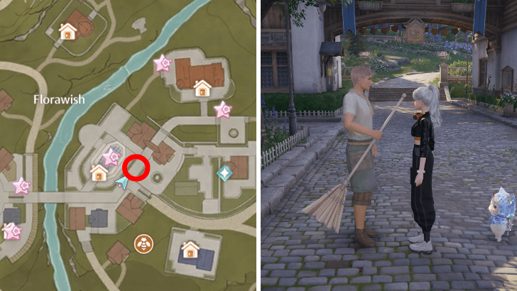 Infinity Nikki Leaf Litter Pickup Quest Location