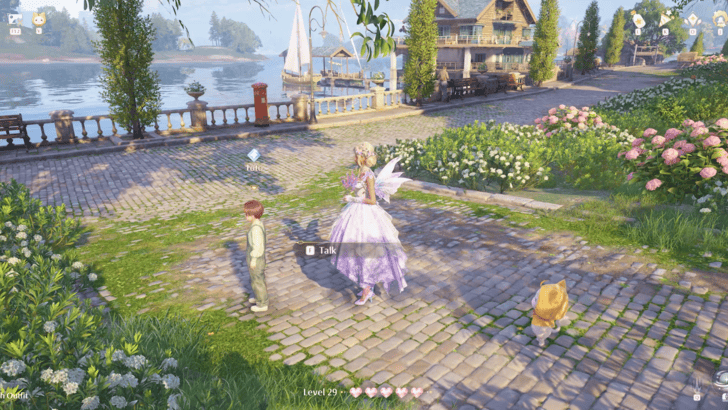 Infinity Nikki Go to Flora Wharf and Give the Sunny Orchid to Toto