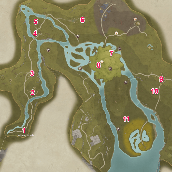 Wishing Orb Express Map Locations
