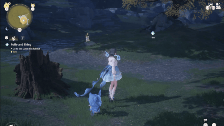 Infinity Nikki Go to the Dawn Fox Habitat