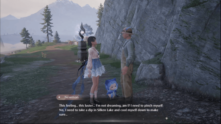 Infinity Nikki Give the Dawn Fluff to Newman