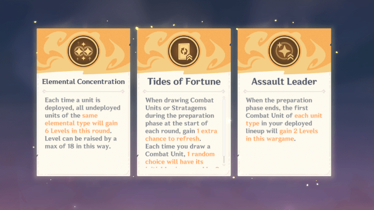 Genshin -  Select Strategem