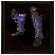 Path of Exile 2 (PoE 2) - Violet Clay Mage Boots