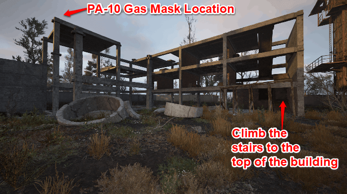 PA-10 Gas Mask Location Step 1