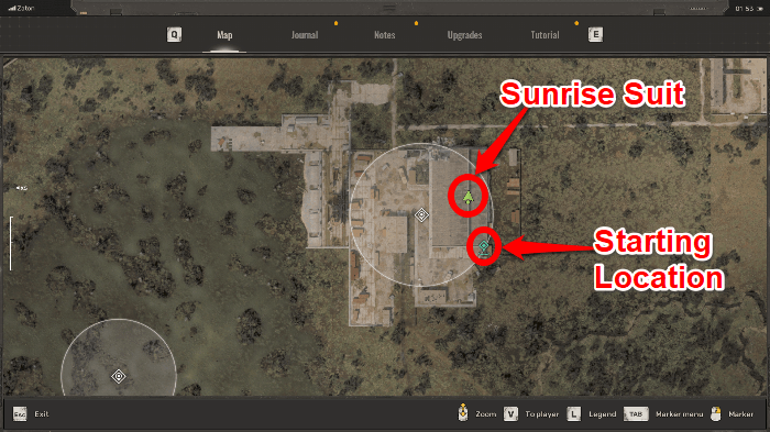 Sunrise Suit Map Location