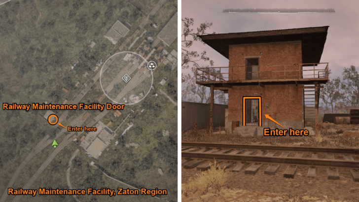 Railway Maintenance Facility Door Location