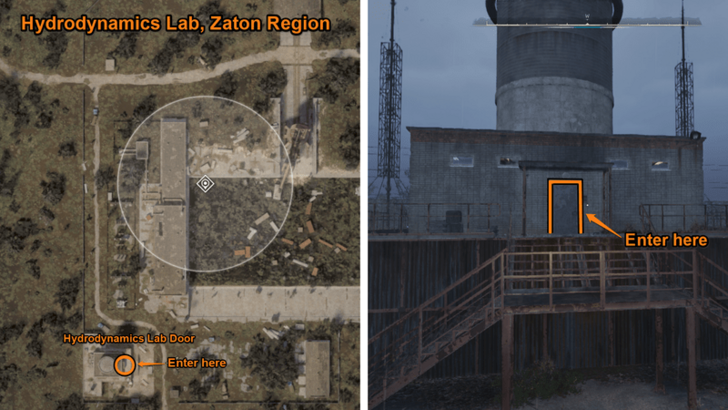 Hydrodynamics Lab Door Location