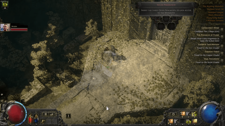 Locked Door in Burning Monolith