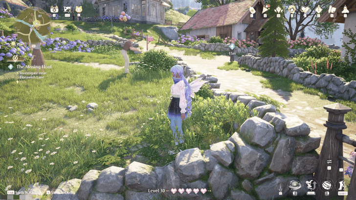 Infinity Nikki Investigate Near Florawish Lane