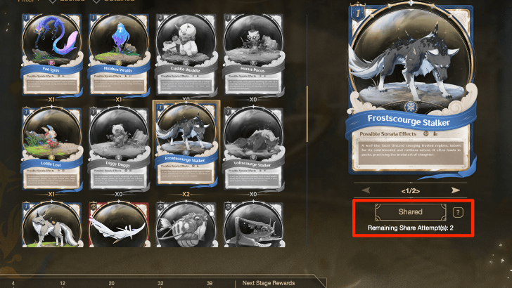 Click the Share Button