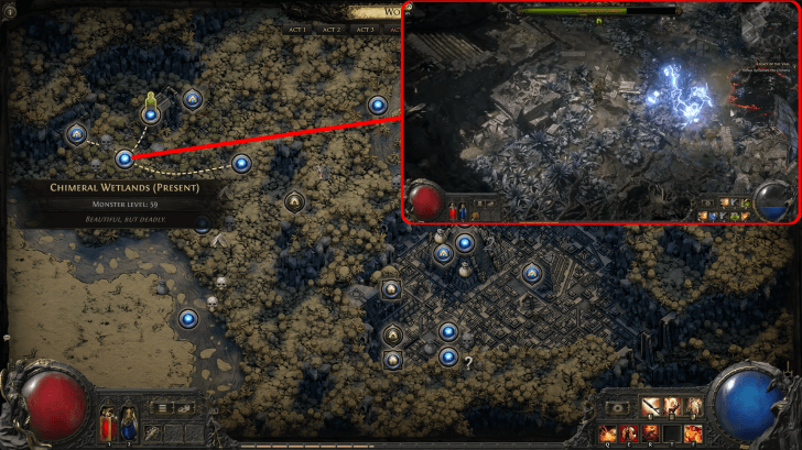 Path of Exile 2 - Xyclucian, the Chimera Location
