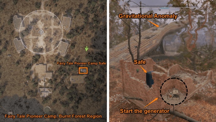 Fairy Tale Pioneer Camp Safe, Burnt Forest Region