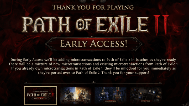 POE 2 - Cosmetics from POE 1