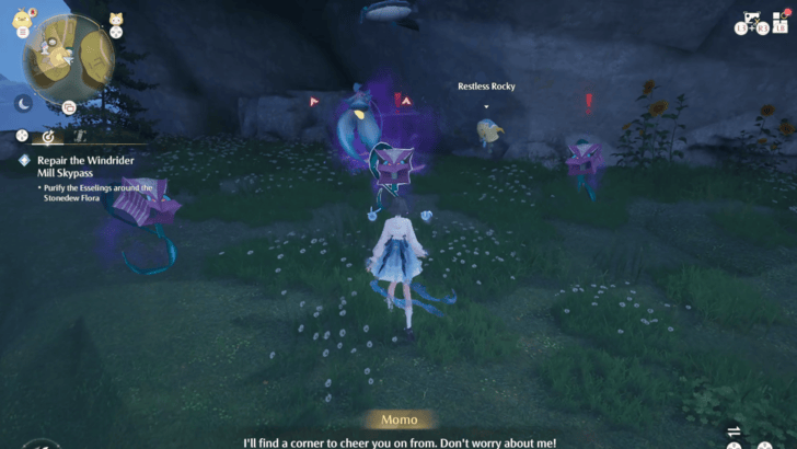 Infinity Nikki Purify the Esselings Around the Stonedew Flora