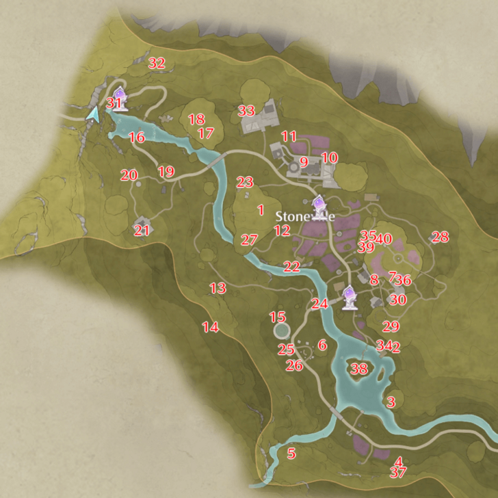 Treasure Chest Map Locations - Marked