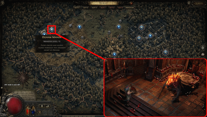 Path of Exile 2 - Candlemass Map Location